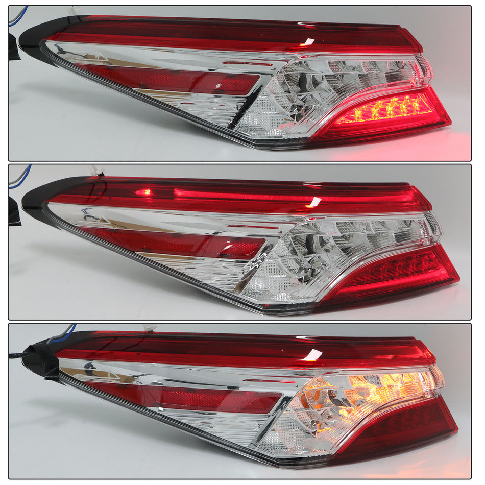 Labwork Driver Left Tail Light For 2018-2020 Toyota Camry XLE XSE LED Outer Lamp