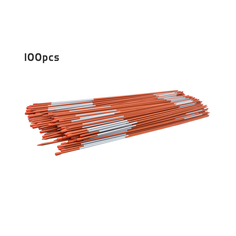 100Pcs Driveway Markers Snow Stakes Reflective Markers Diameter  5/16" Durable