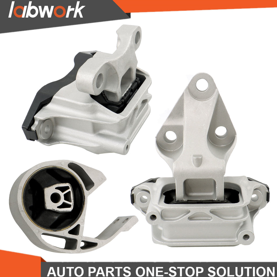 Labwork Right Engine & Trans Mount Set 3PCS For GMC Acadia 2017-2019 4WD 2.5L