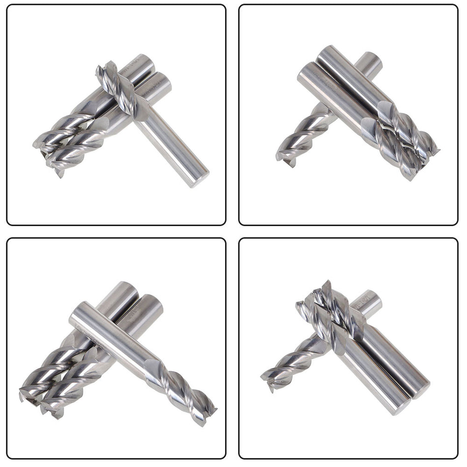 Carbide End Mill for Aluminum x 1-1/4" Cutting Length 3PC Alu-Power 3 Flute 1/2"