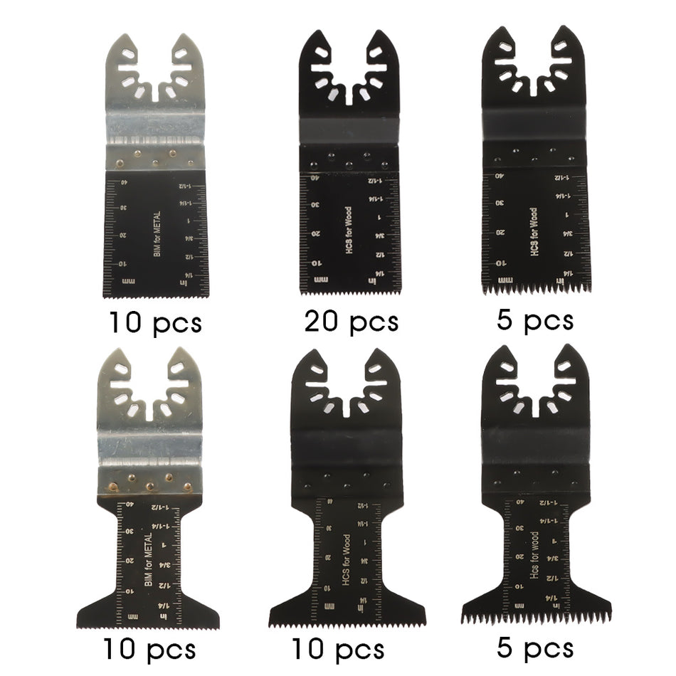 Oscillating Tool Blades Fits For Metal Wood Plastic Multitool Saw Blades 60 Pack