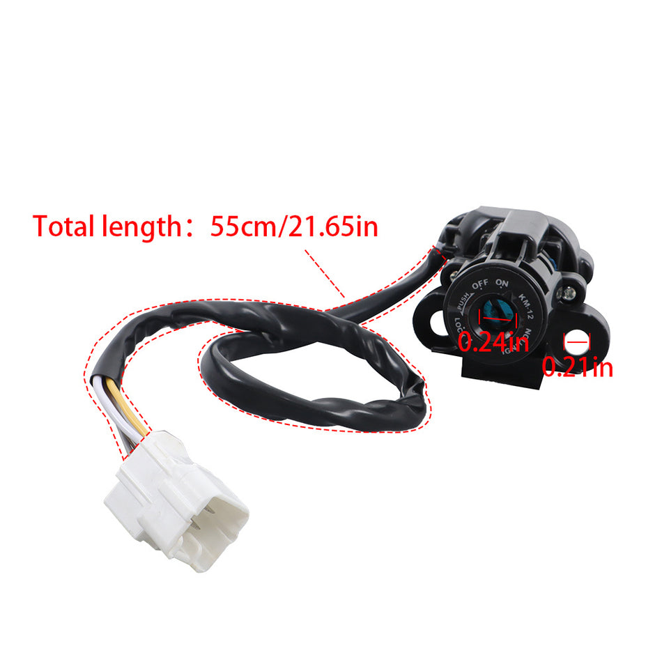 Ignition Switch Fuel Gas Cap Lock Set For Kawasaki Ninja 1000 ZX6R ZX10R Z1000SX