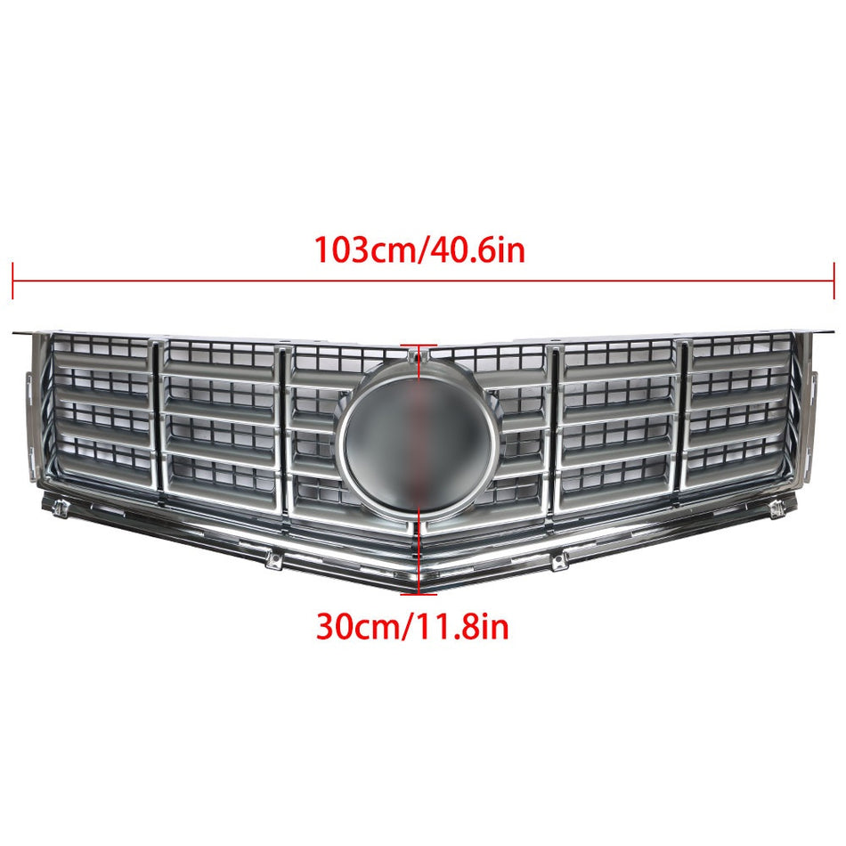 Labwork Front Bumper Grill Upper Grille For Cadillac SRX 2013-2016 ABS Chrome