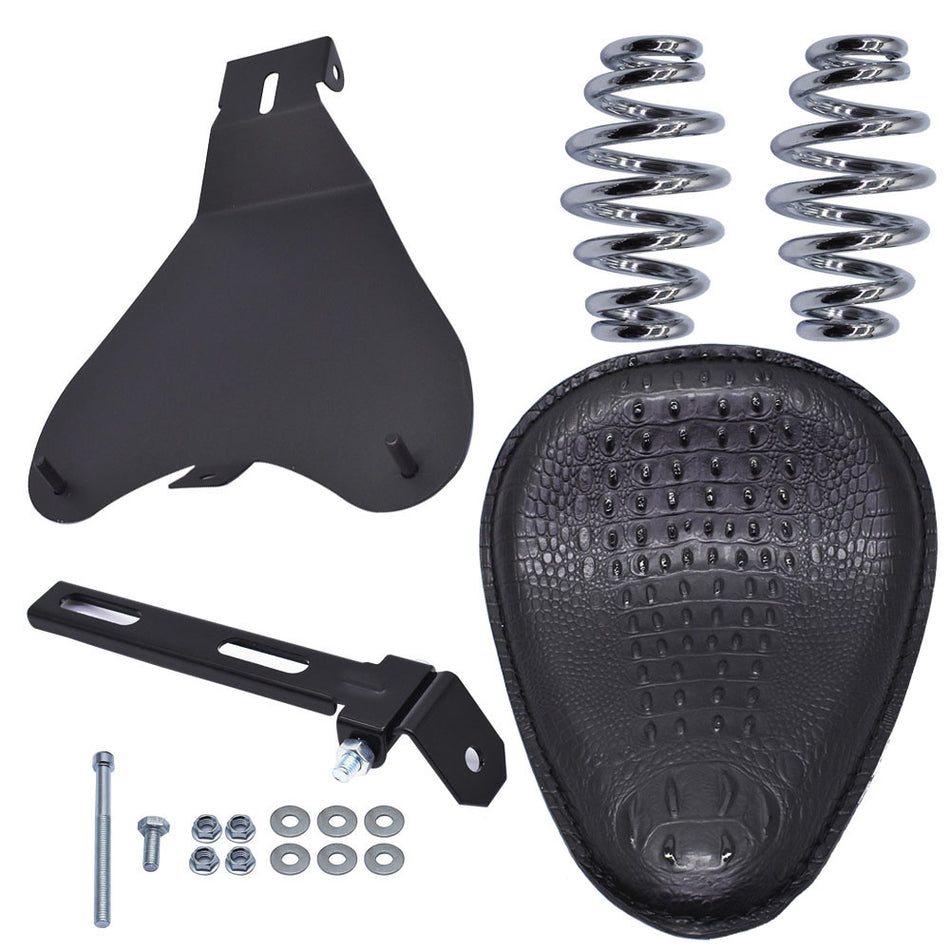 Black Motorcycle Bobber Solo Seat Spring For Yamaha VStar 1300 1100 950 650 US