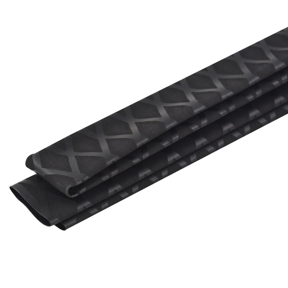 Black Heat Shrinkable Wrap Tubing Flat Width 41mm For Rod Grips Durable 64'' USA
