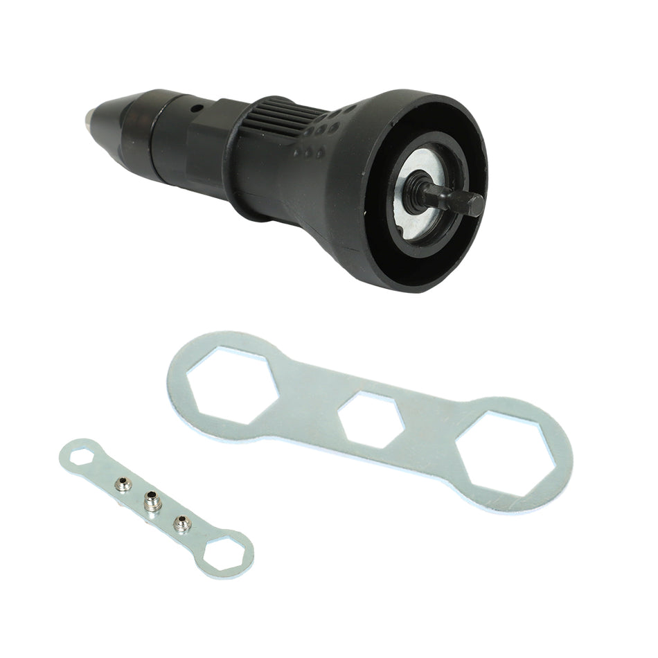 Cordless Electric Rivet Nut Gun Riveting Tool Insert Nut Adaptor Drill Adapter