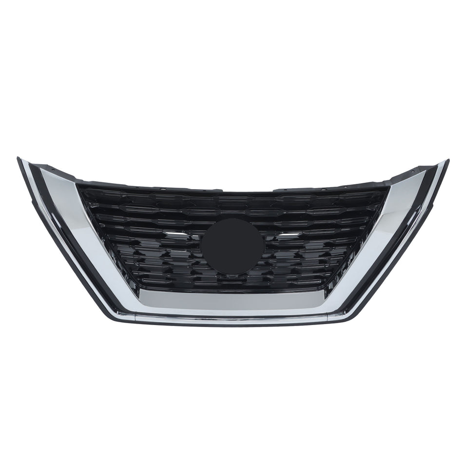 Labwork Upper Grille Blk For 2021-23 Nissan Rogue SL/SV W/ Carmera Hole Plastic