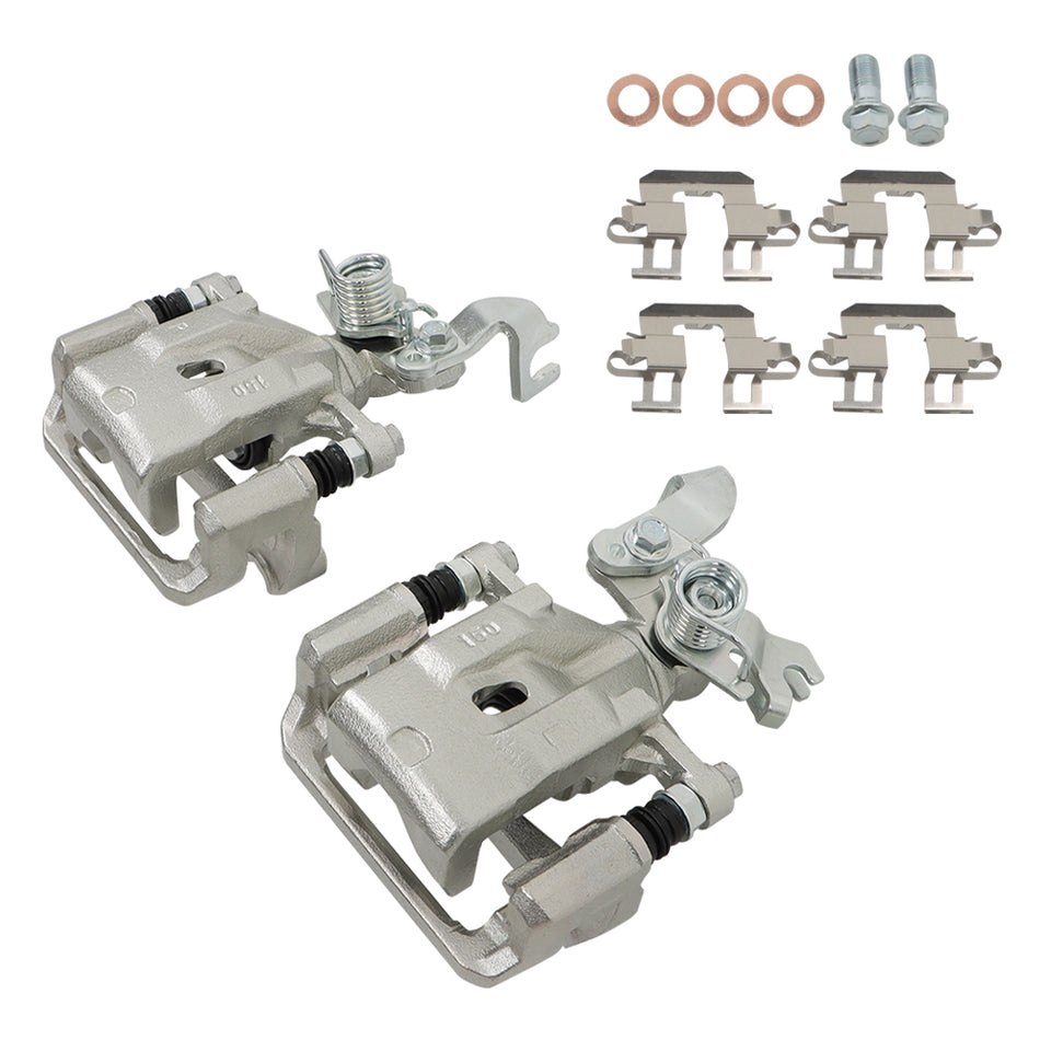 Labwork Rear LH & RH Brake Caliper w/ Bracket For 2006-2012 Lincoln MKZ Zephyr