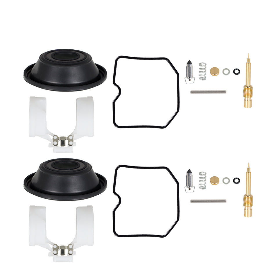2Sets For KAWASAKI EX250 Ninja 250R 2001-12 Carburetor Repair Kit Diaphragm