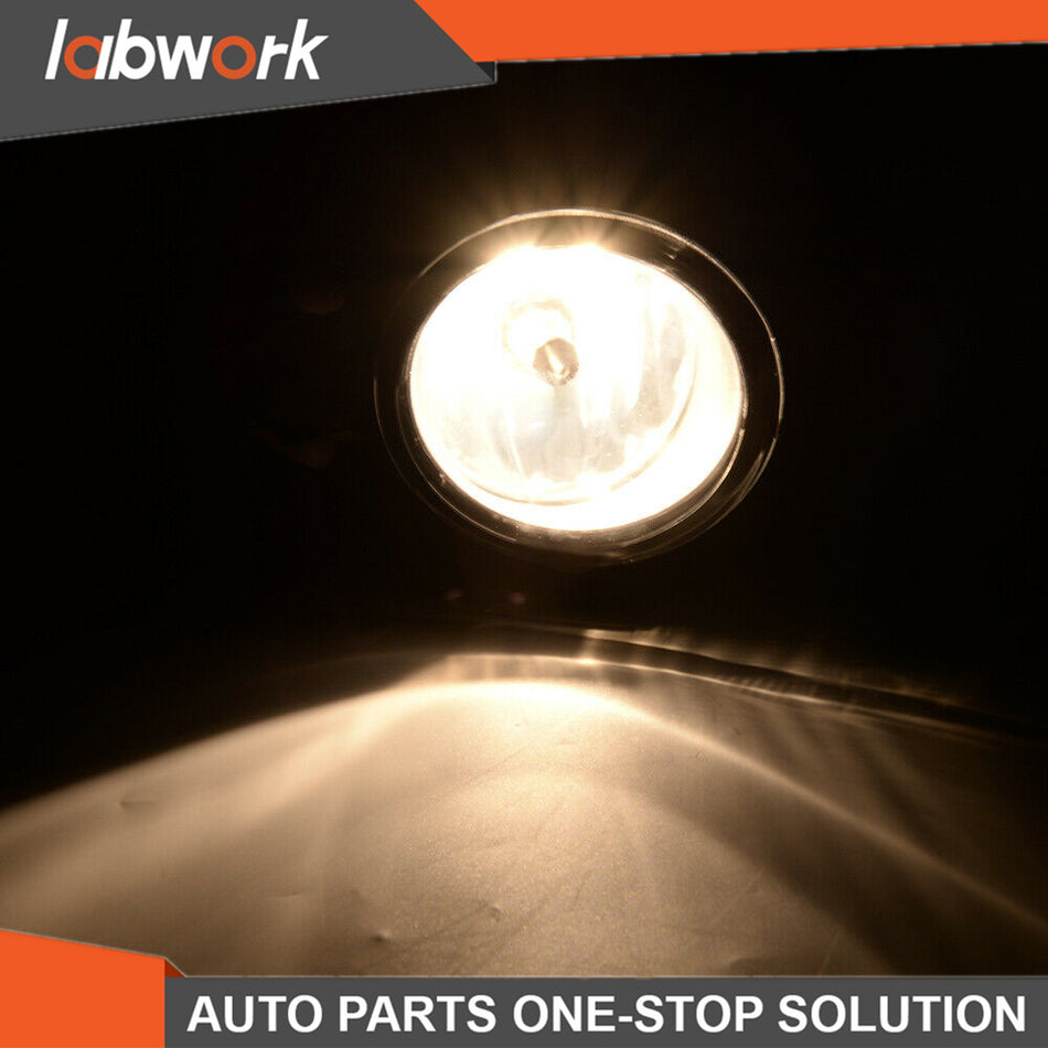 Labwork Fog Lights For 2017-19 Nissan Pathfinder + Wiring Switch Clear Lens Pair