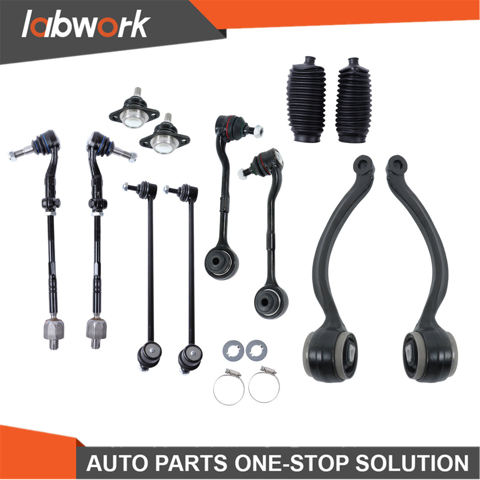 Labwork Front Control Arms Ball Joints Tie Rods 2007-2013 For BMW 328xi 335i