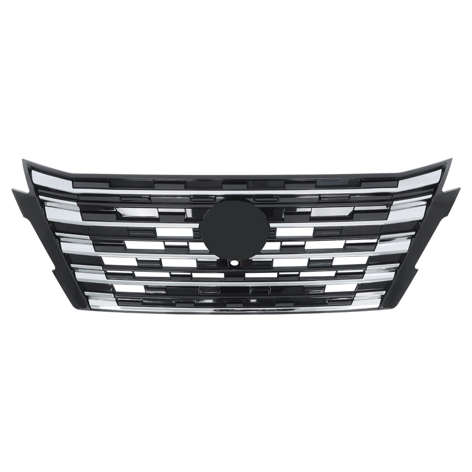 Labwork Front Grille Chrome & Black W/ Camera Hole For 2024-2025 Nissan Rogue