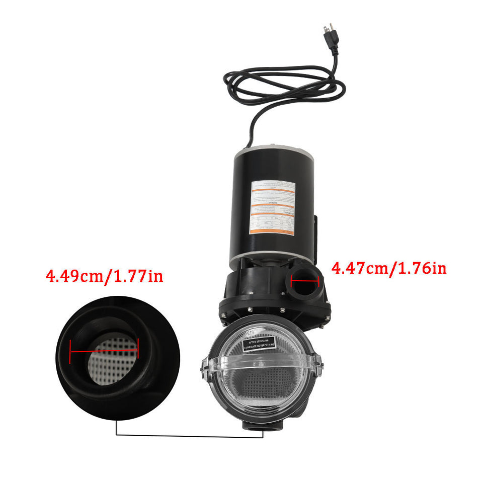 W3SP1580X15 For Above Ground On-Ground Pool Swimming Pool Pump 1.5hp With Cord
