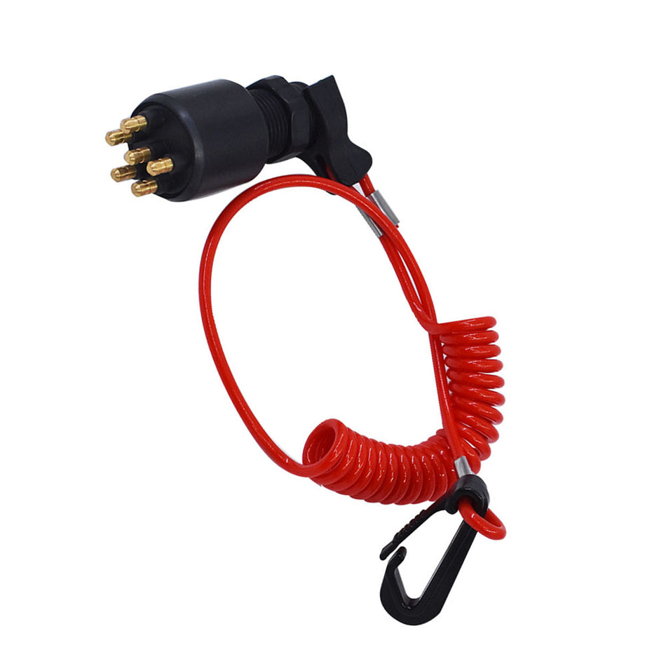 5005801 175974 US New Ignition Switch&Lanyard For OMC BRP Johnson Outboard Motor