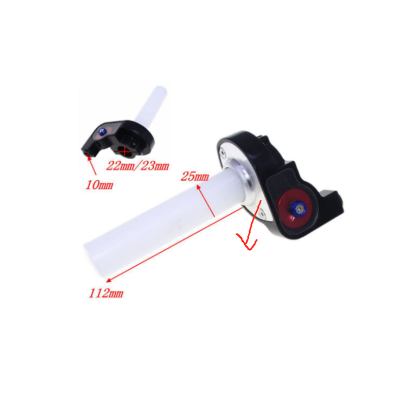 7/8" 22mm Motorcycle Twist Throttle Handle Grip with Cable 50-250CC ATV DirtBike