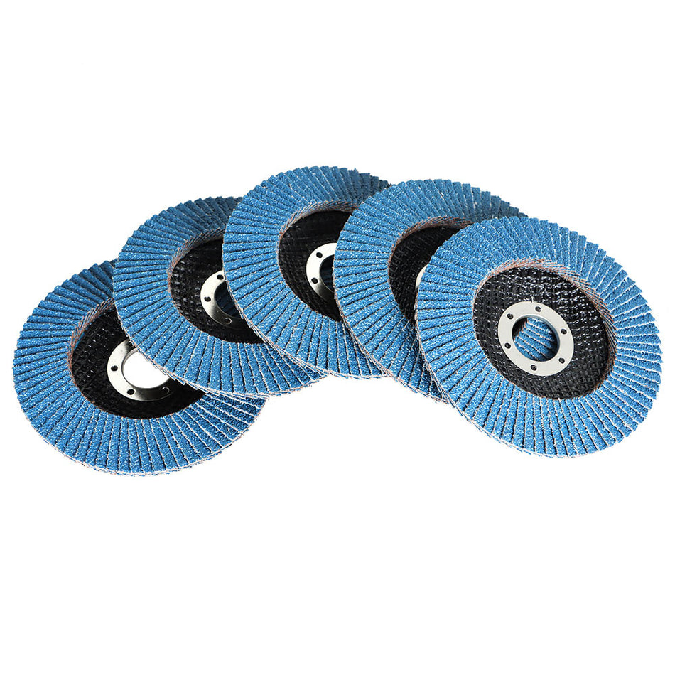 4-1/2" X 7/8" 120 Grit Premium Zirconia Grinding Wheel Flap Disc 10 Pack US