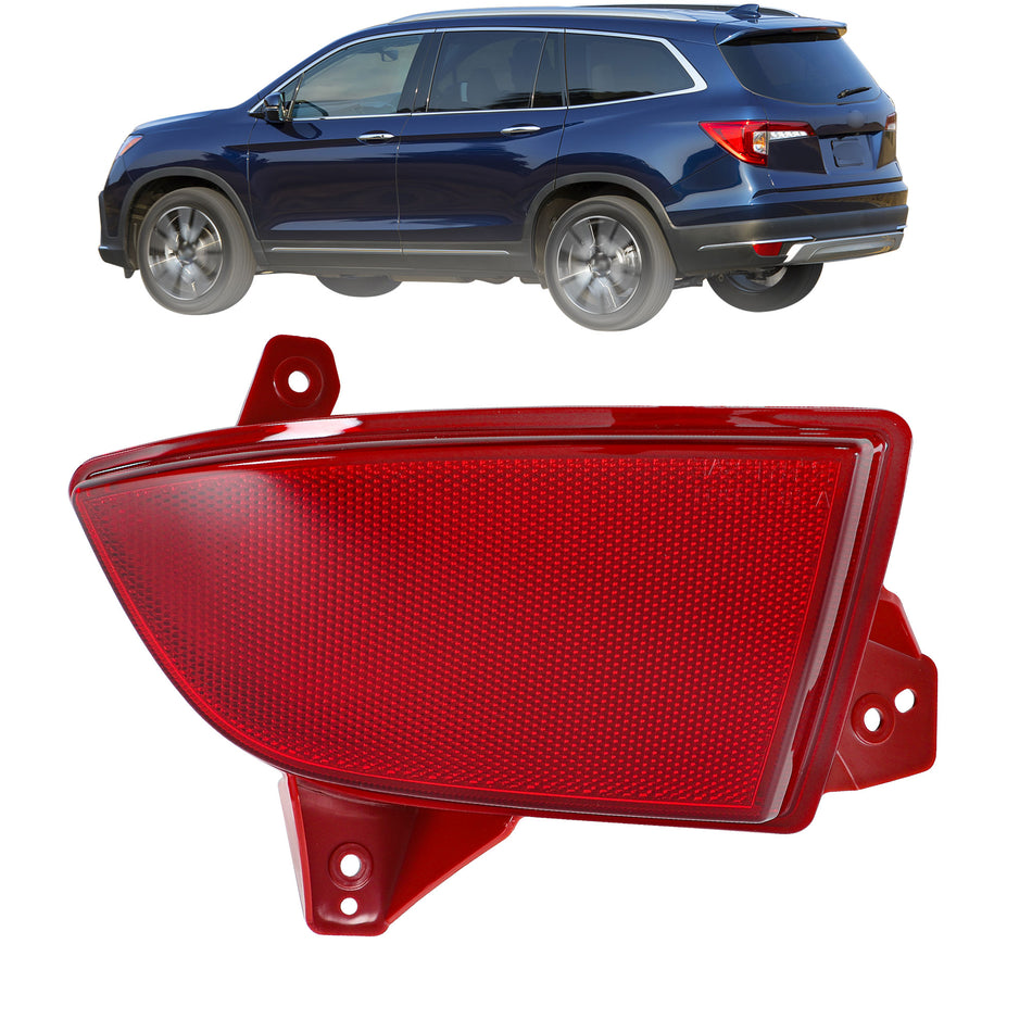 Labwork Rear Left Driver Side LH Bumper Reflector For 2019-2022 Honda Pilot