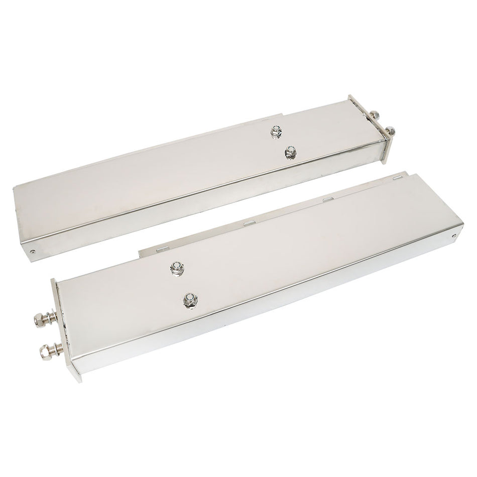 Mud Flap Hanger 30" Stainless Steel w/ Light Cutouts Spring Loaded 2 1/2 Patter