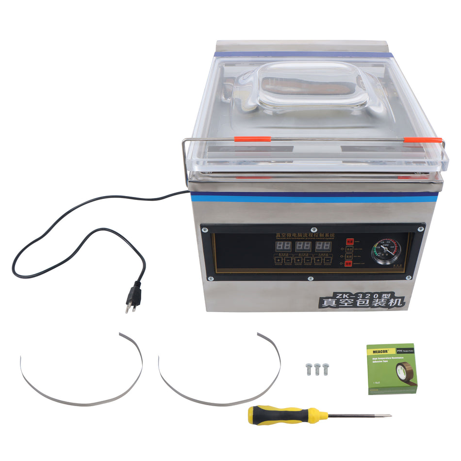 DZ-260C 320W Vacuum Sealer Machine 6.5 m3/h Double Seal Stainless Steel