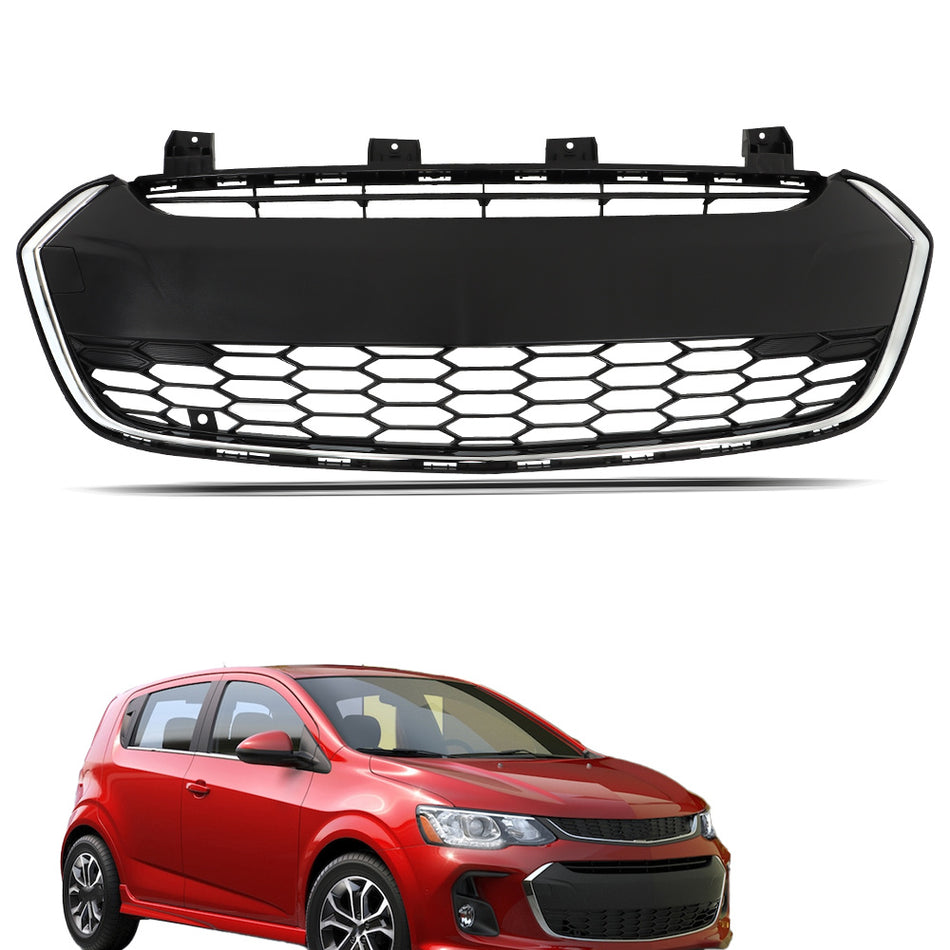 Labwork Front Bumper Lower Honeycomb Grill For 17-20 Chevrolet Sonic LT 42497011