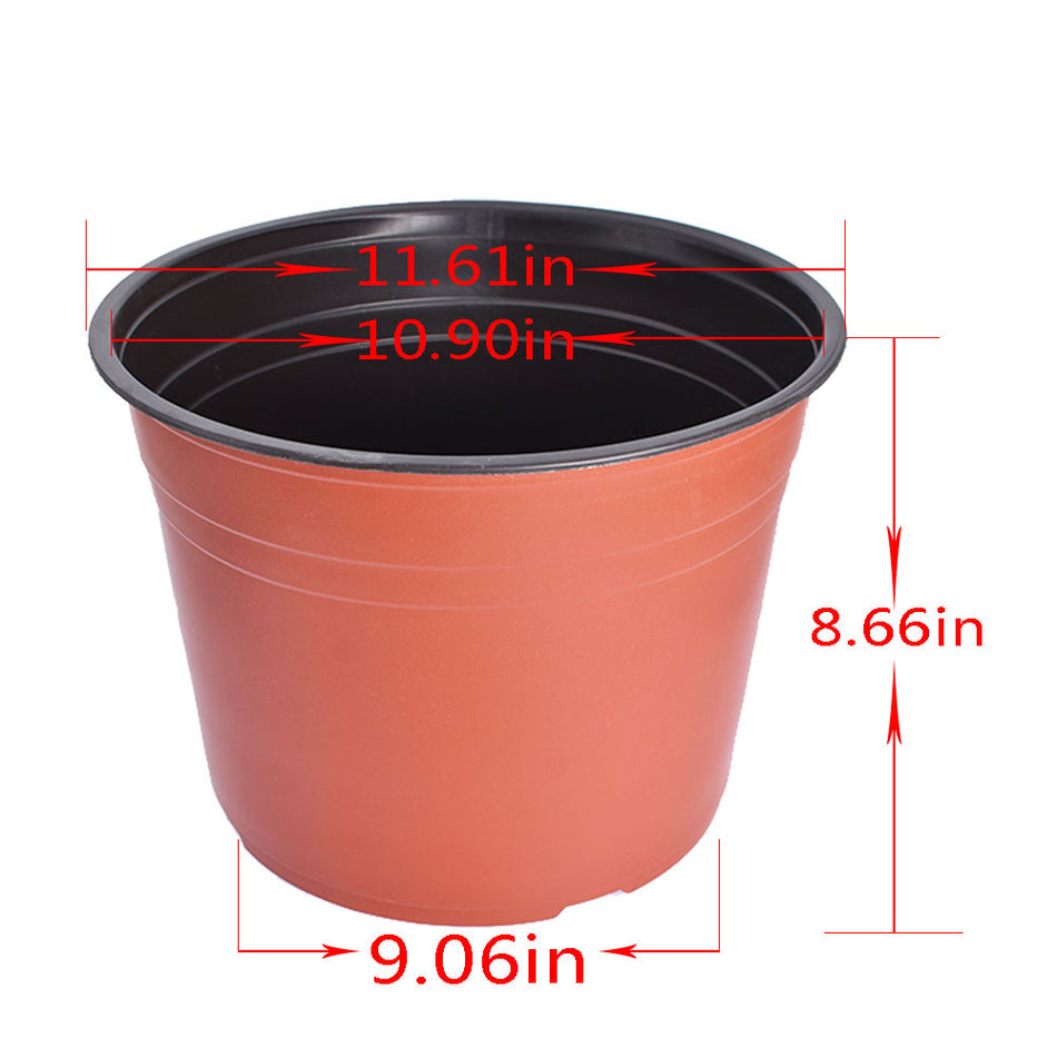 50 PCS Plastic Garden Flower Pots Nursery Seedlings Pot Plant Container Seed US