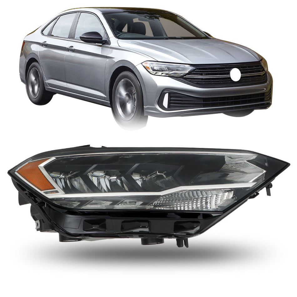 Labwork Right Side Headlight For 2019-2023 Volkswagen Jetta Non-Projector LED