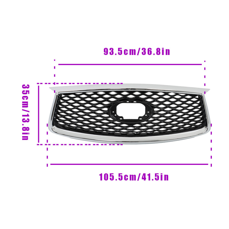 Labwork Front Upper Grille Grill For Infiniti QX50 2019-2023 W/Camera Option