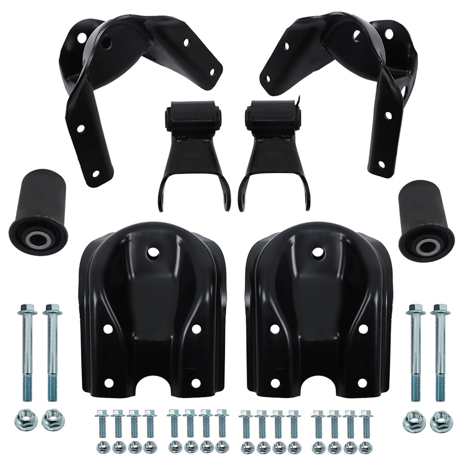 Labwork Rear Leaf Spring Shackle Hanger Bracket Repair Kit For 1988-97 GMC C2500