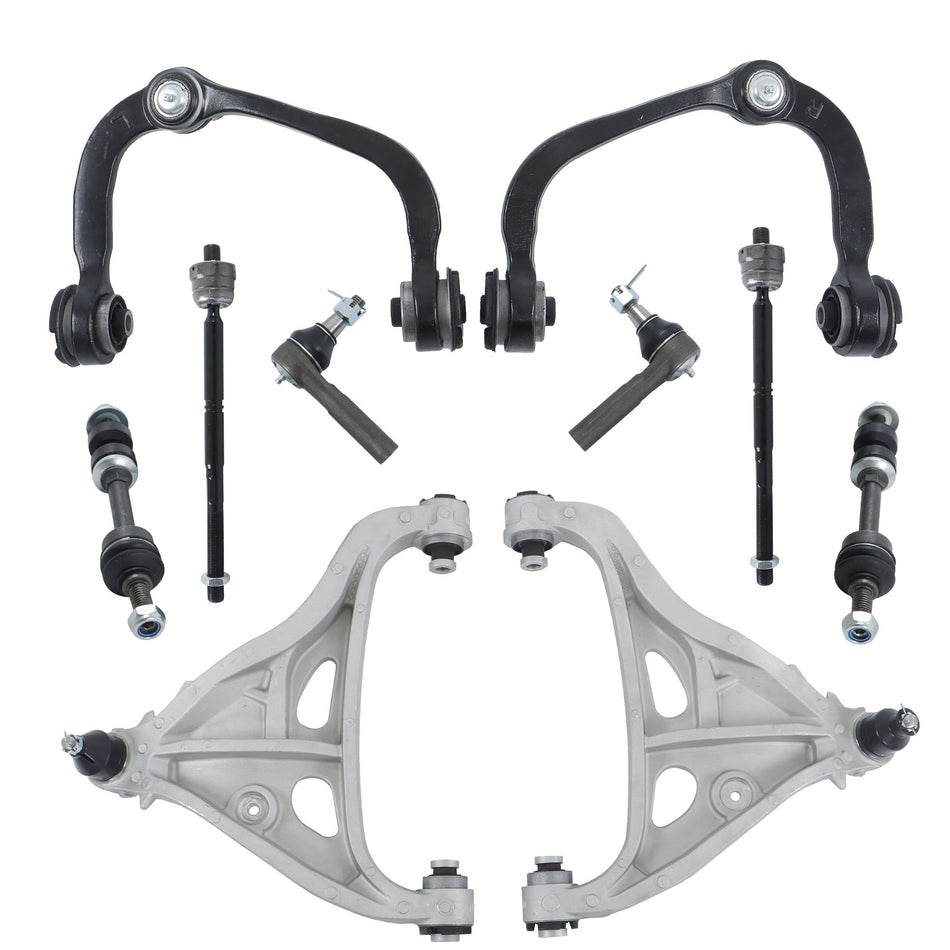 Labwork 10X Front Lower Control Arms Tie Rod Ends For 2005 - 2008 FORD F-150 2WD