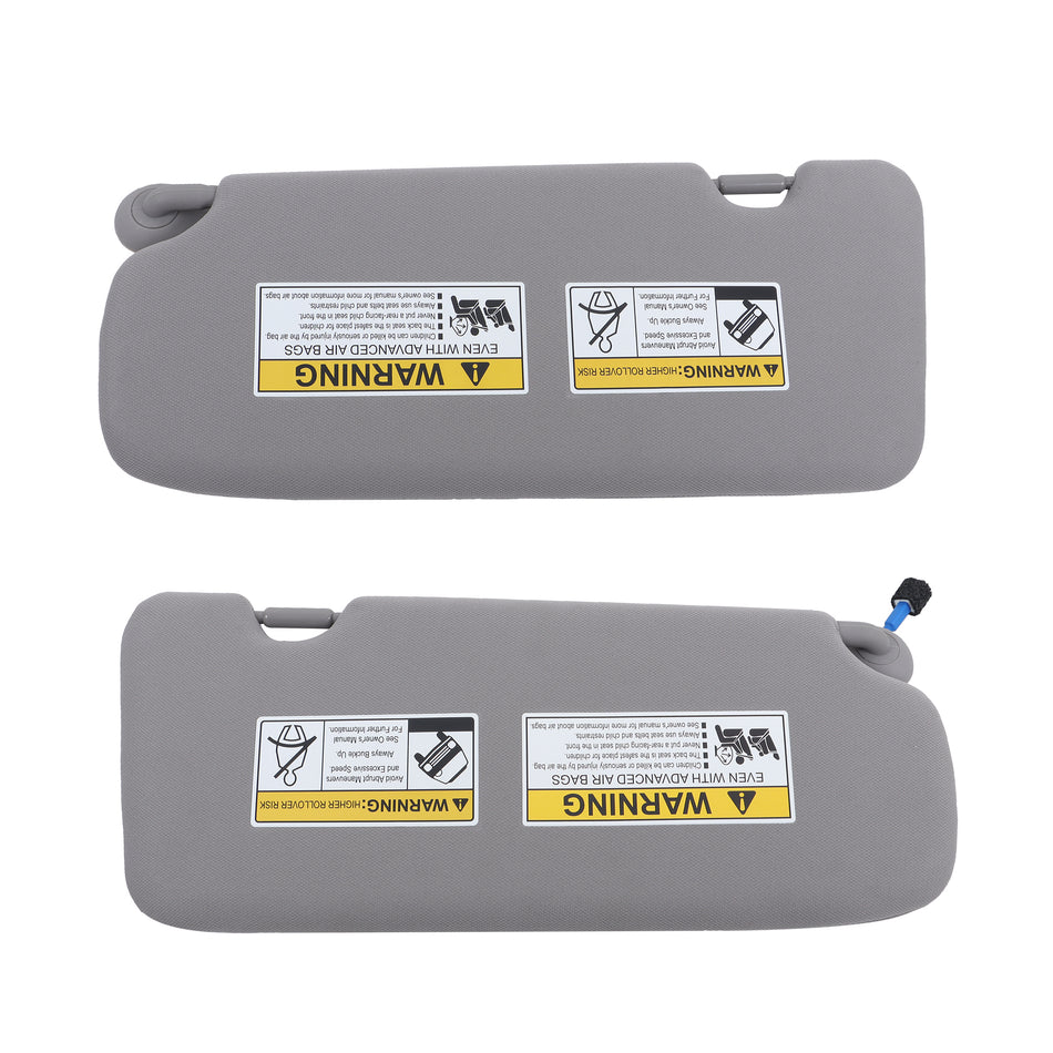 Labwork Left & Right Sun Visor Gray W/Lights Mirror For 2017-2022 Honda CR-V