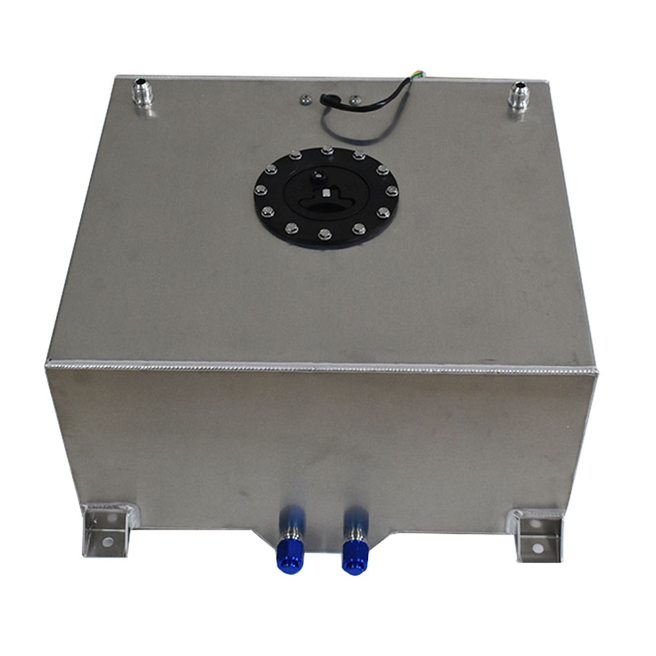 Labwork 15 Gallon Polished Aluminum Racing Drift Fuel Cell Tank + level Sender