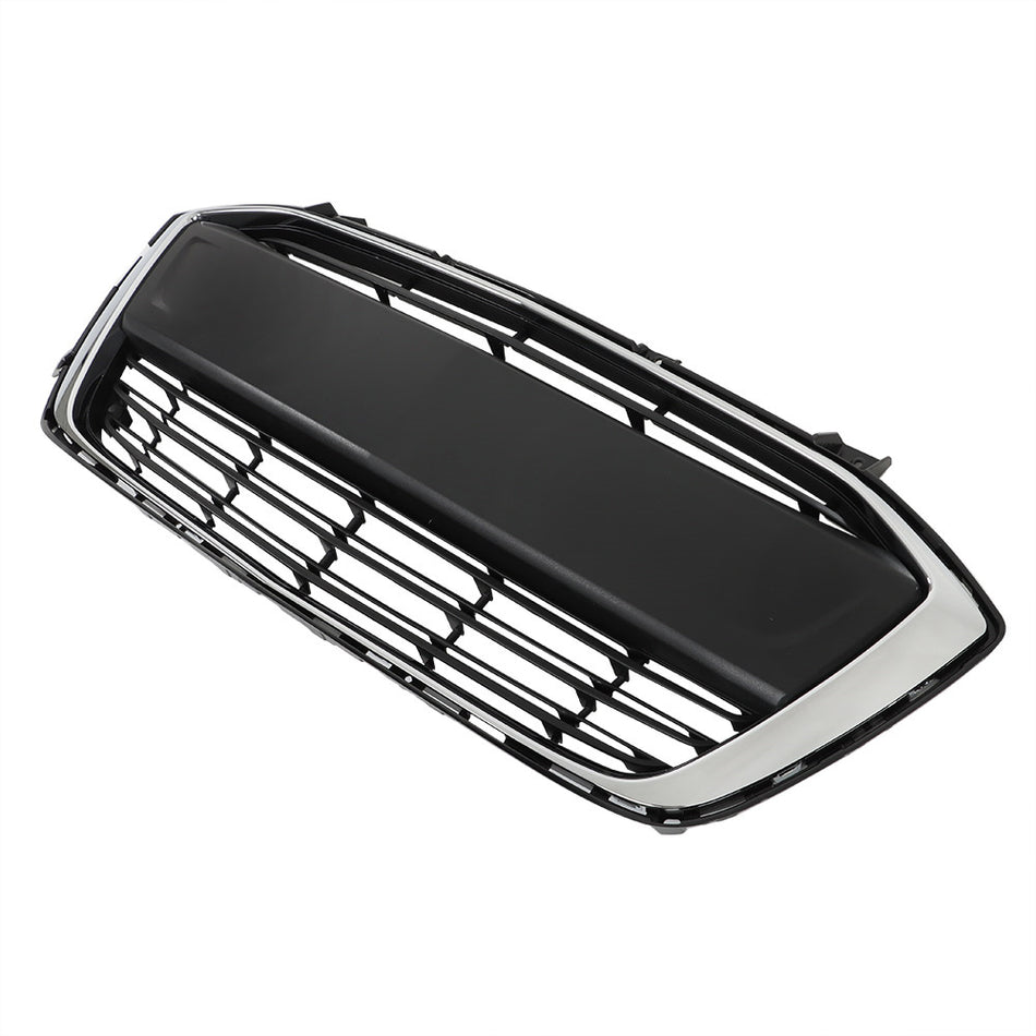 Labwork Front Lower Grille Matte Black+Chrome For 2017-2020 Chevrolet Sonic LS