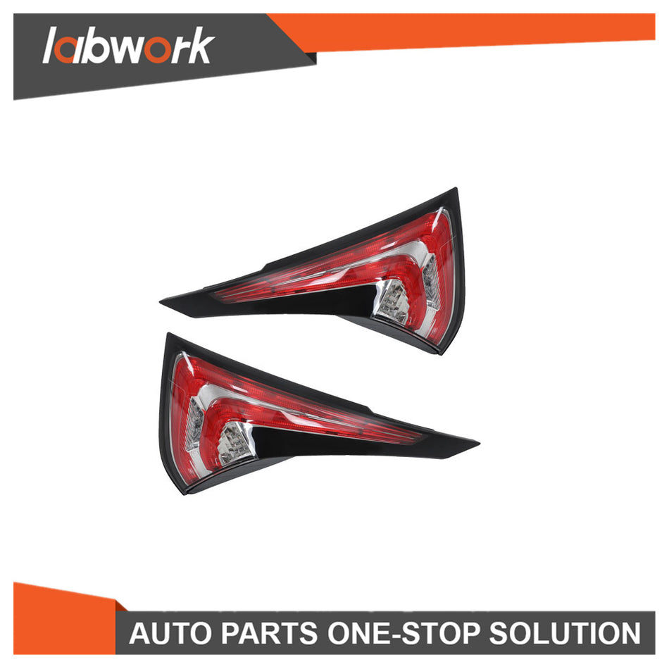 Labwork Passenger+Driver Tail Lights For 2015-2018 Nissan Murano Rear Inner Lamp
