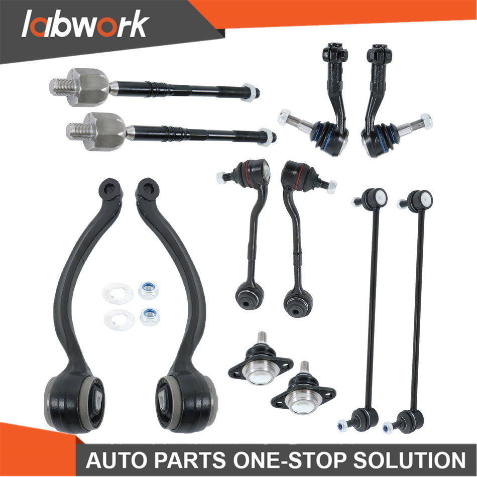 Labwork Front Control Arms Ball Joints Kits K621945 For BMW 328i 335i 2007-2013