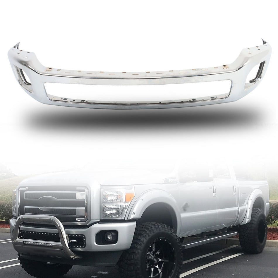 Labwork Steel Front Bumper Chrome For F-250 F-350 Super Duty Truck 2011-15 2016