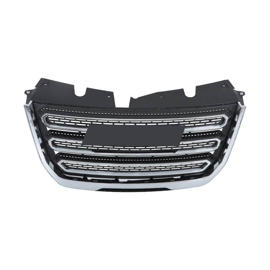 Labwork Front Bumper Upper Grille For GMC Terrain SLT 2016-2017 Chrome & Black