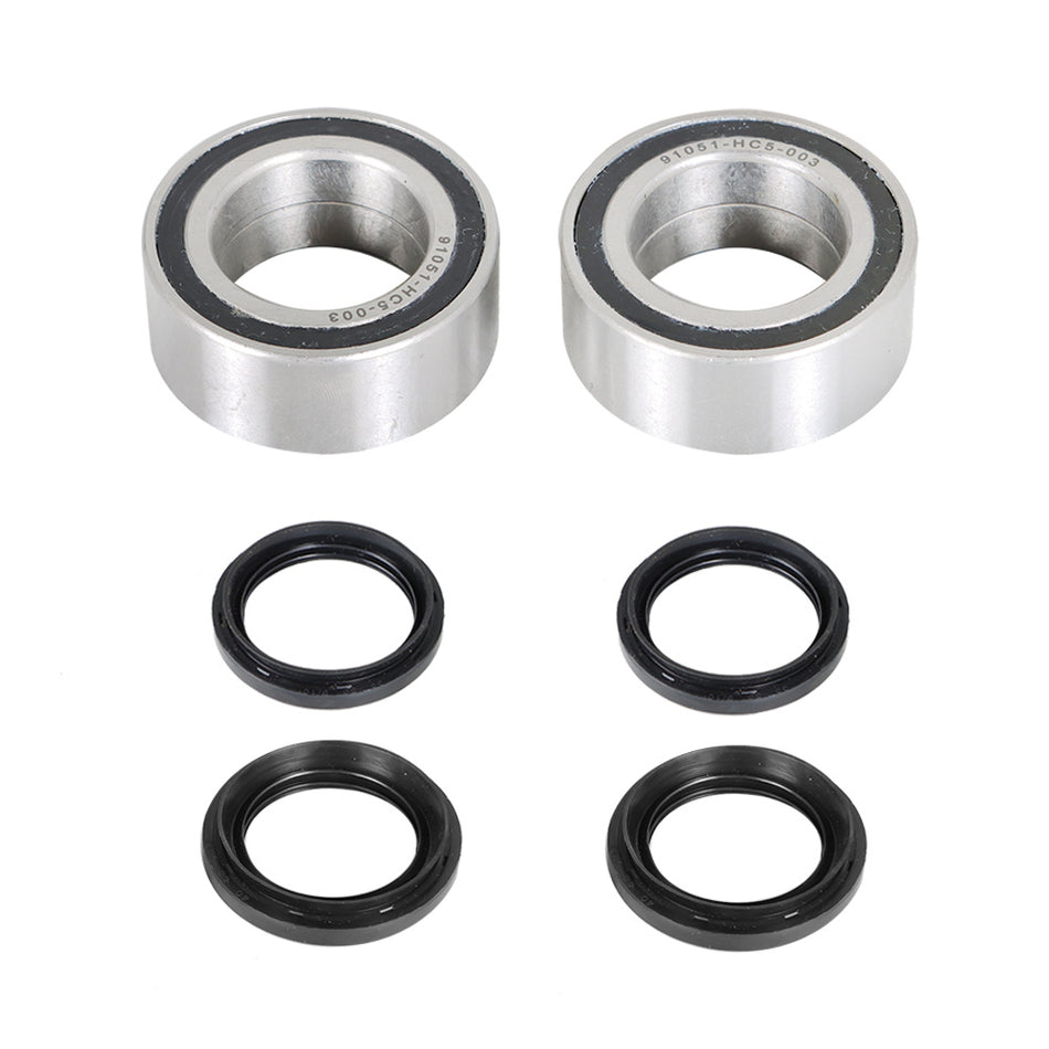 Two Front Wheel Bearing Seal Kits for Honda TRX420 Rancher 420 4x4 2007-2013 ATV