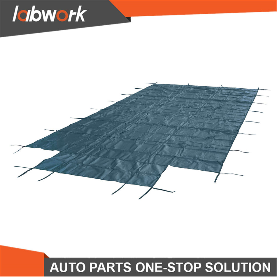 Labwork Inground Pool Safety Cover For 20x40ft Rectangle W/4x8ft Center End Step