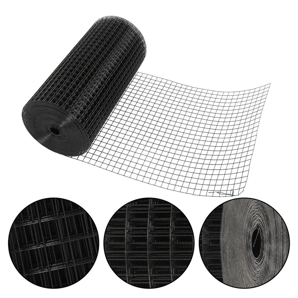 24"x100' Chicken Rabbit Mesh 1"x1" Electric Welding Net With Glove & Plier 1Roll