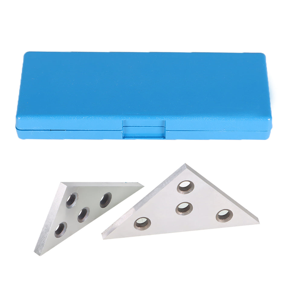 2PCS 45 45 90 Degree Angle Blocks 30 60 90 Degree Angle Machinist Plate 0.0001"