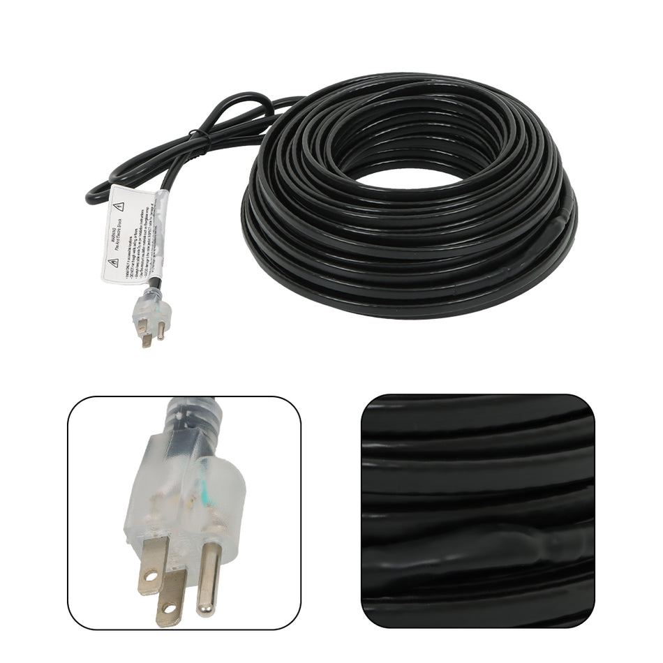 120ft Heat Tape Water Pipes Heating Cable For Pipe Freeze Protection 120V 8W/FT