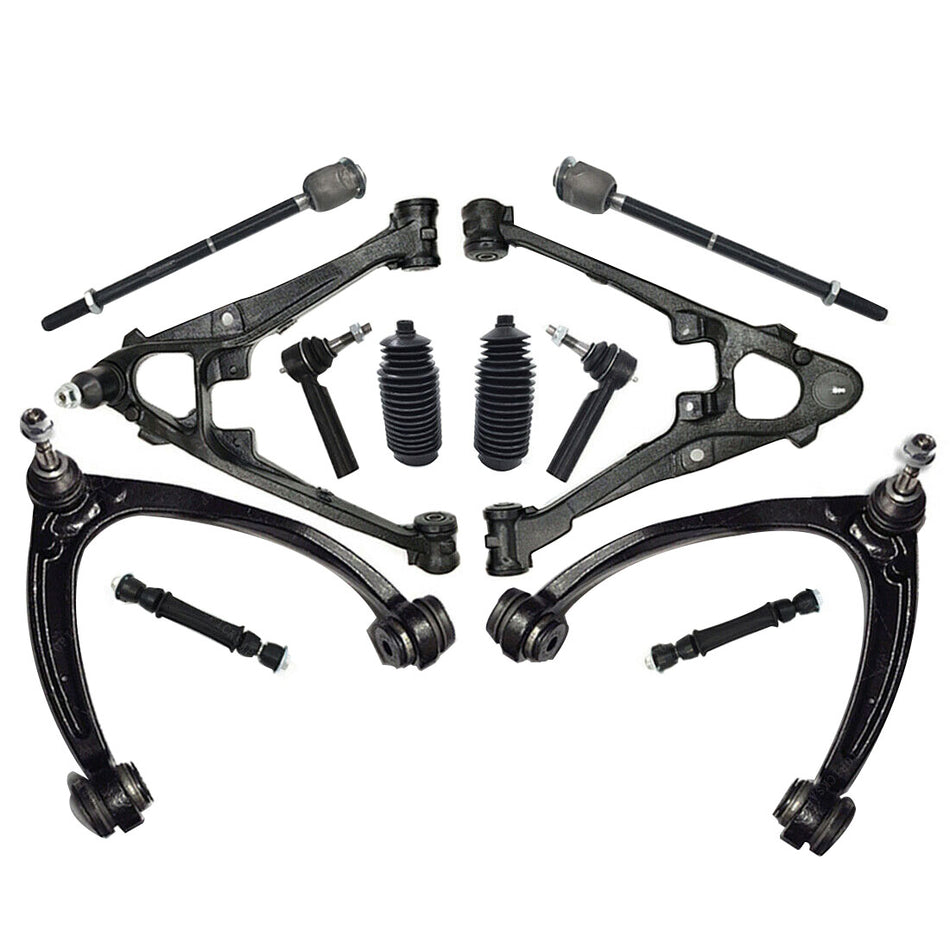 Labwork Front Upper Lower Control Arm Tierod Kit 2007-2013 For GMC YUKON XL 1500