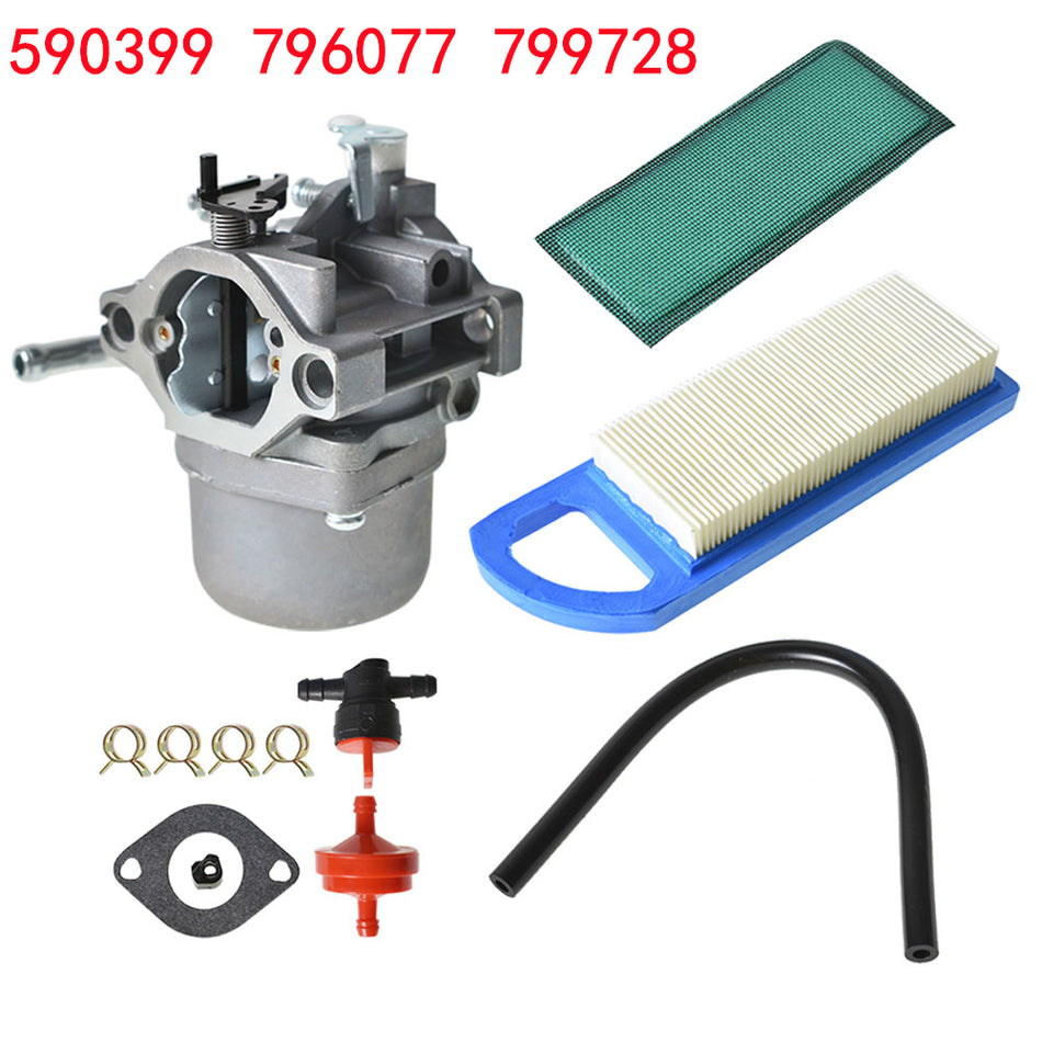 Carb 590399 796077 Carburetor Kit W/ Air Filter For 21A902 21A907 21A707 Engine