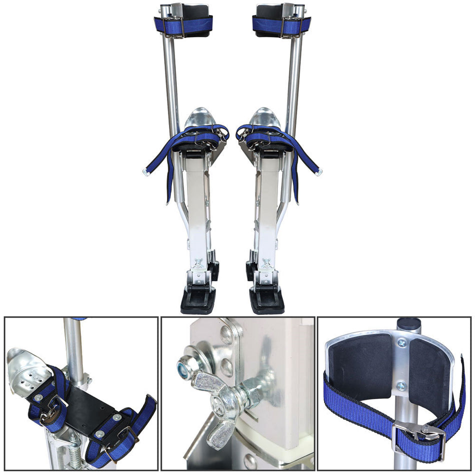 Aluminum Alloy Stilts Adjustable 15" - 23" Fits For Stilt Painters Walking Tool