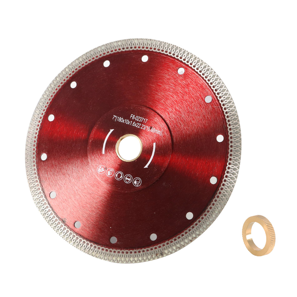 7 Inch Red Super Thin Diamond Porcelain Cutting Blade Tile Blade For Cutting