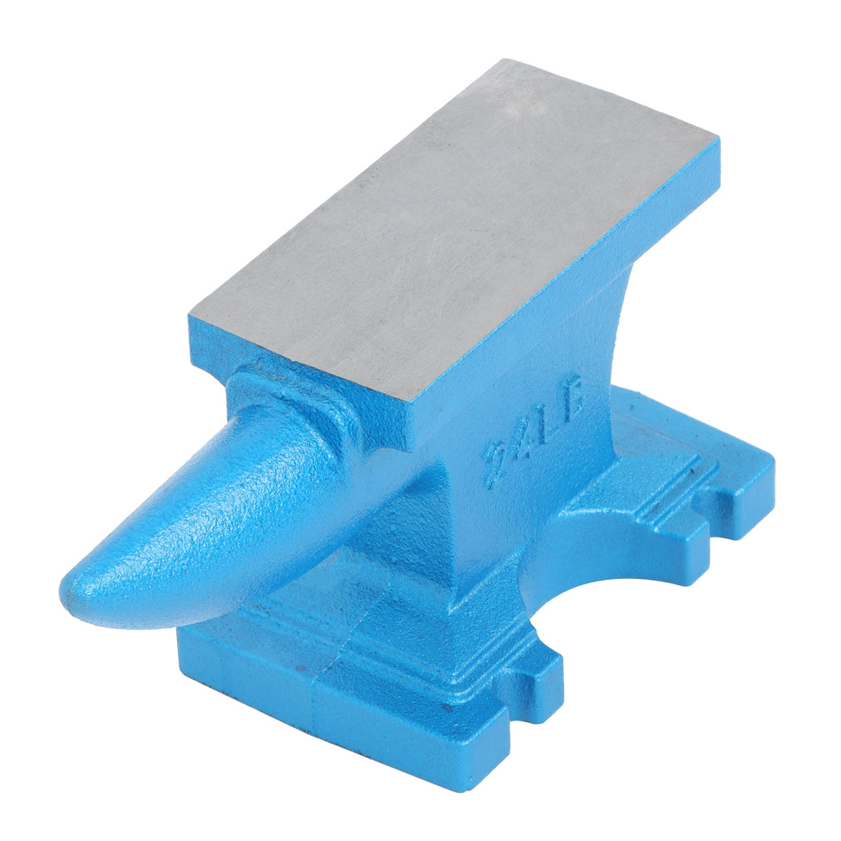 Cast Iron Anvil 24LB with Round Horn Hard Hole for Blacksmith Work