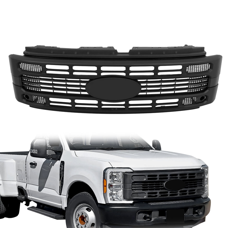 Labwork Grill Front Upper Side Grille For 2023 2024 Ford F250 Super Duty XL/XLT