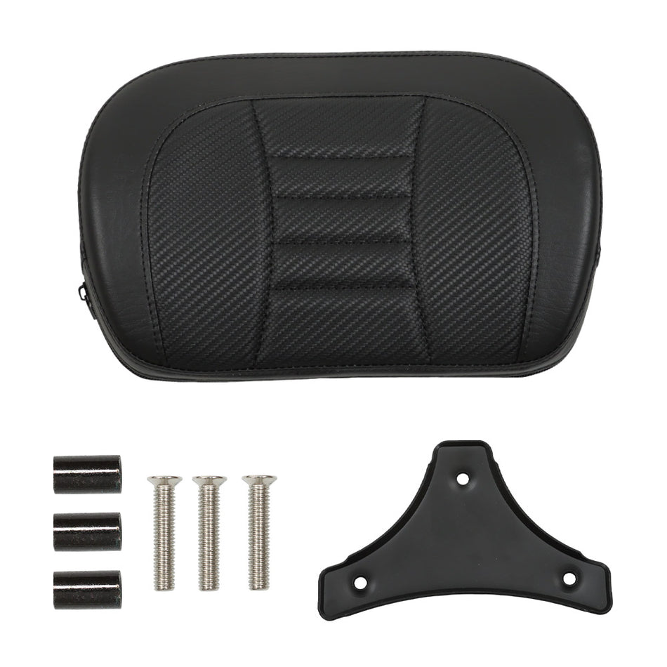 Passenger Backrest Pad Sissy Bar For Touring CVO Street Road Glide 1996-2023