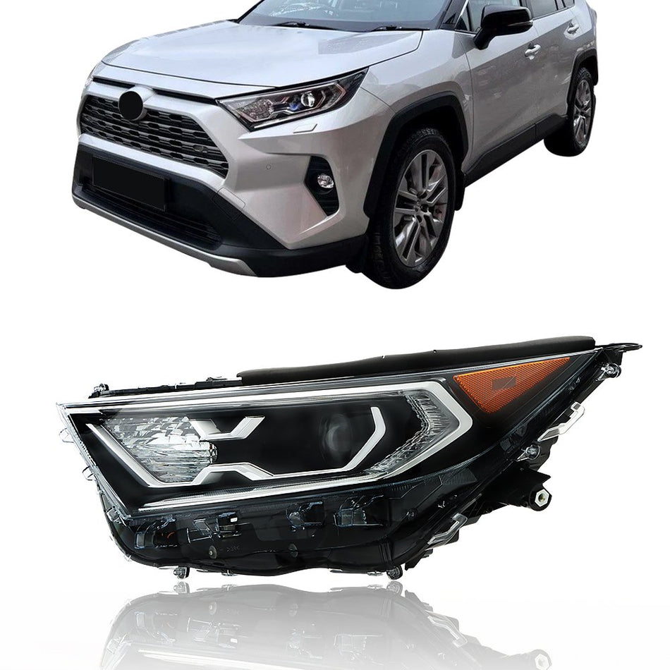 Labwork Left Headlights For 2019-2022 Toyota RAV4 Hybrid XLE XSE 2.5L LED Clear