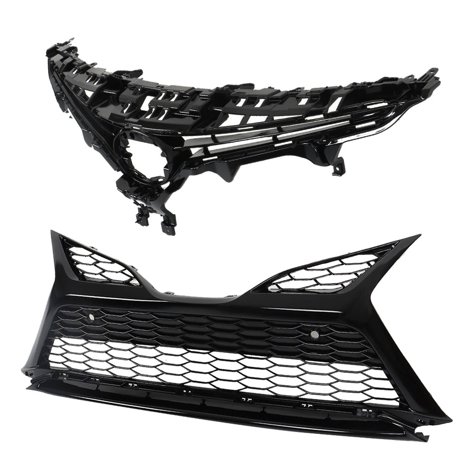 Labwork Front Upper Lower Bumper Grille Assembly For 2021-2022 Toyota Camry SE